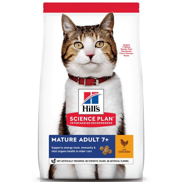 Hrana uscata pentru pisici Hill's Science Plan Mature Pui 1.5kg - Animax