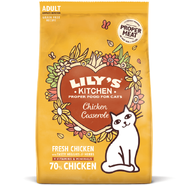 Hrana uscata pentru pisici Lily's Kitchen Cat Casserole Pui 800g - Animax