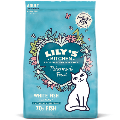 Hrana uscata pentru pisici Lily's Kitchen Cat Peste alb&Somon 800g - Animax