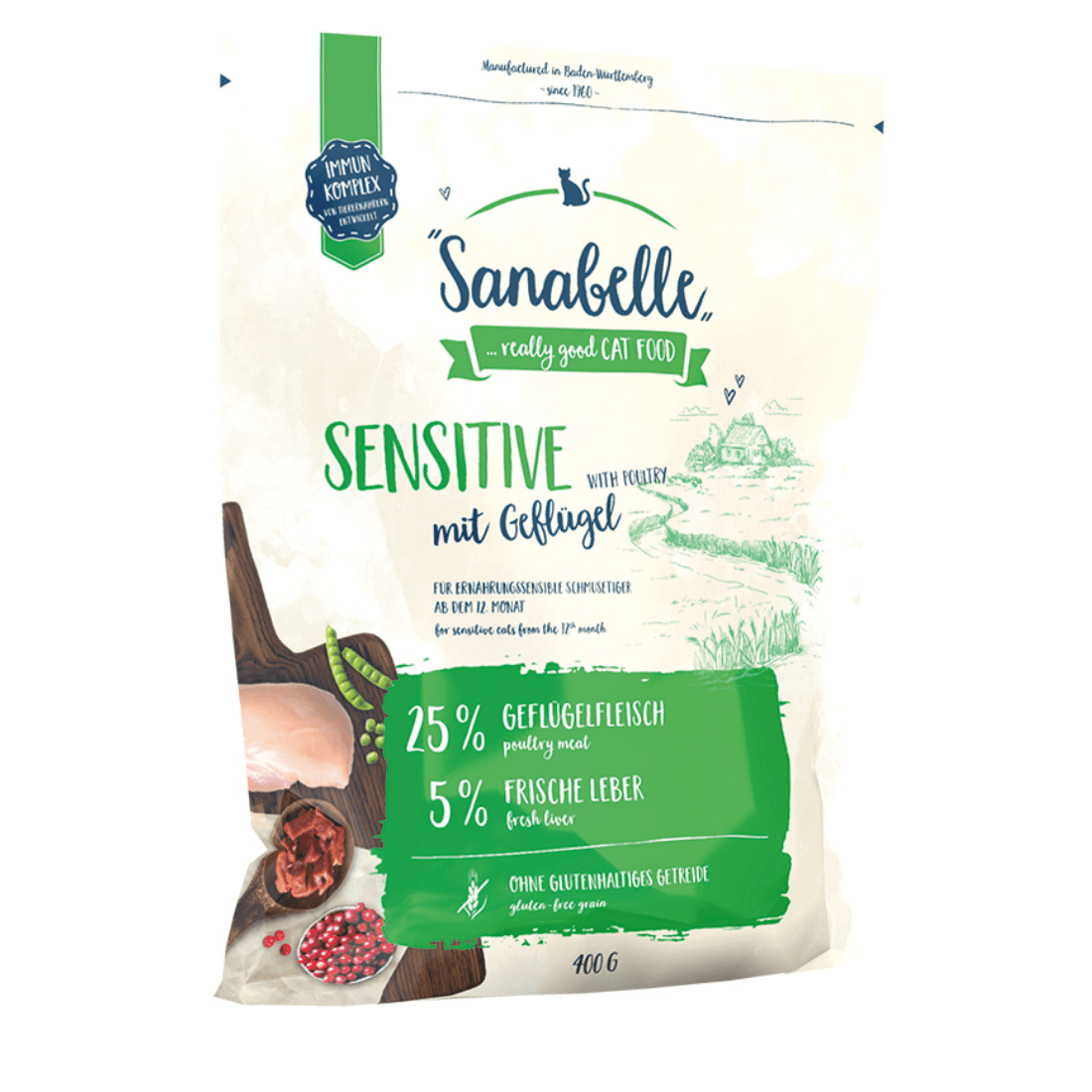 Hrana uscata pentru pisici Sanabelle Sensitive cu pui 400 g - Animax