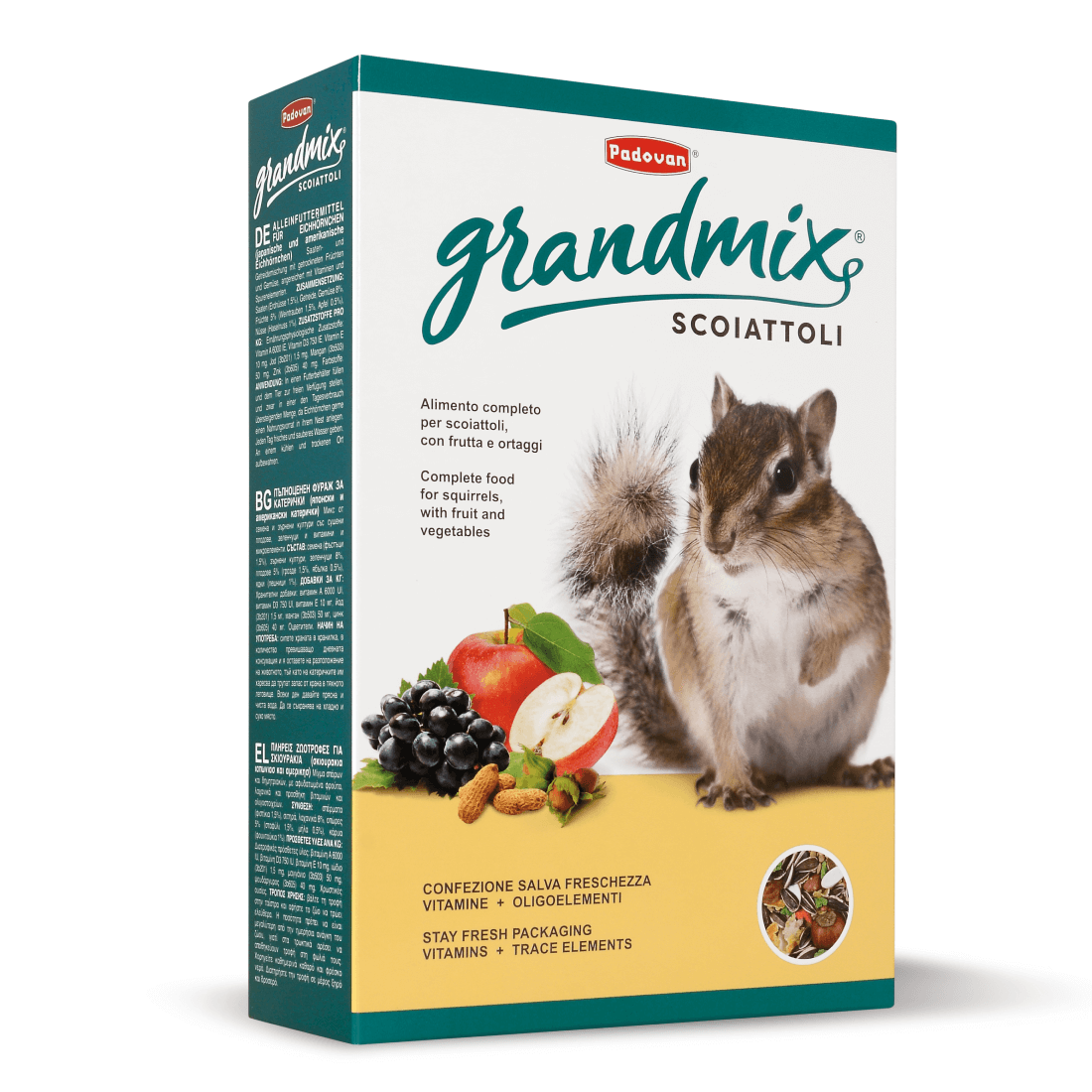 Hrana pentru veverite Padovan Grandmix Scoiattoli 750 g - Animax
