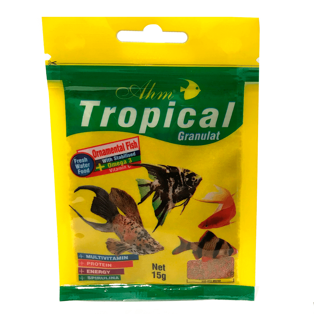 Hrana granulata pentru pesti tropicali Ahm 15 g - Animax