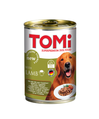 Hrana umeda pentru caini Tomi cu miel 400g - Animax
