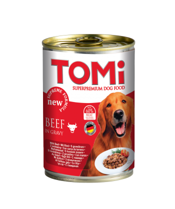 Hrana umeda pentru caini Tomi cu vita 400g - Animax