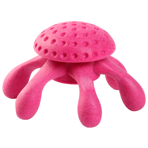 Jucarie pentru caini Kiwi Walker Caracatita Mini Pink 6cm - Animax