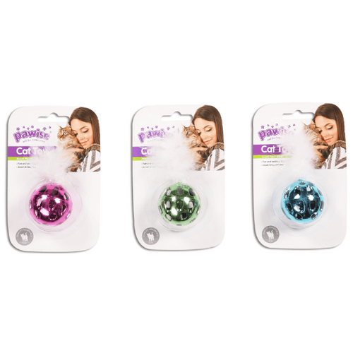 Jucarie pentru pisici Pawise Bila Metalizata 4.5cm - Animax