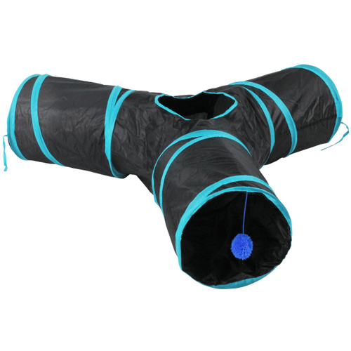 Jucarie pentru pisici Pawise Cat Tunel 3in1 - Animax