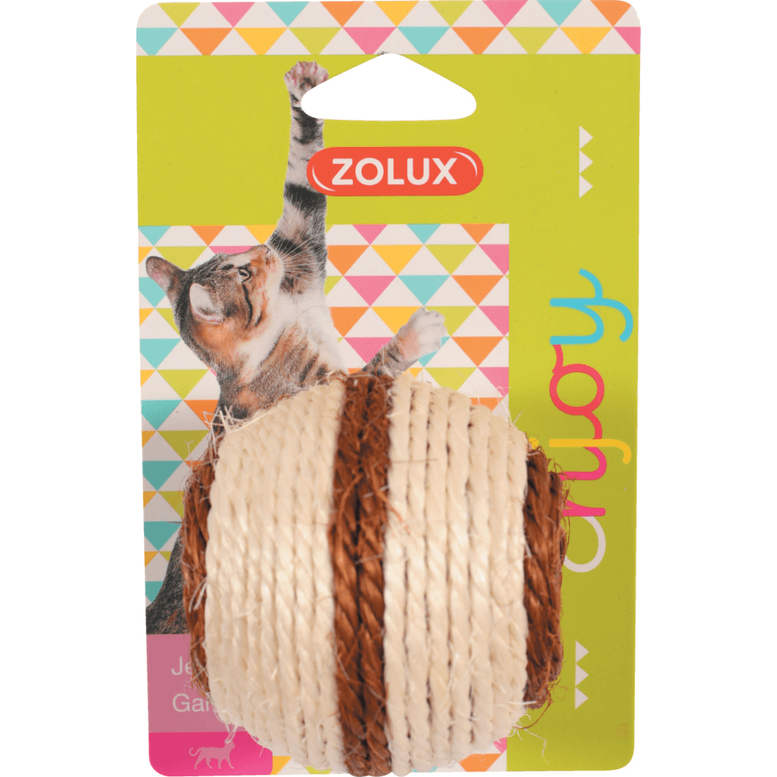Jucarie pentru pisici Zolux Minge sisal 7x7x8 cm - Animax
