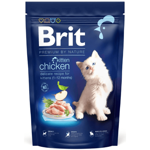 Hrana uscata pentru pisicute Brit Premium Cat Kitten Pui 1.5kg - Animax