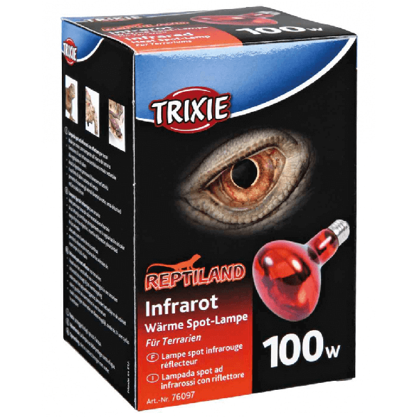 Lampa infrarosu pentru terariu Trixie Reptiland 80x108mm 100W - Animax