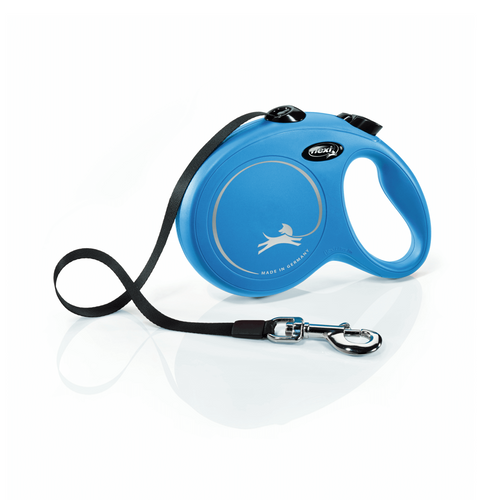 Lesa pentru caini Flexi New Classic Albastru Banda L 5m - Animax