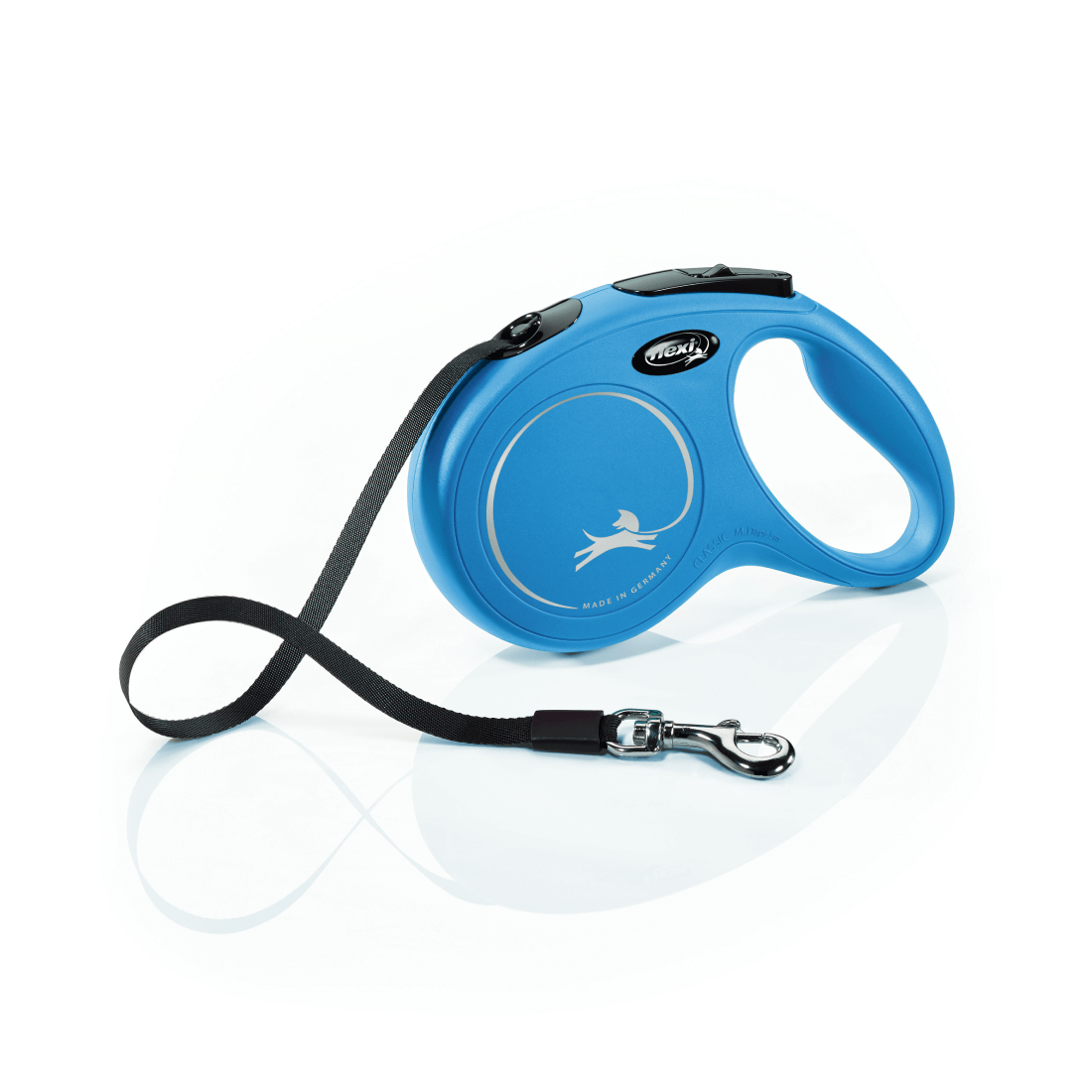 Lesa pentru caini Flexi New Classic Albastru Banda M 5m - Animax