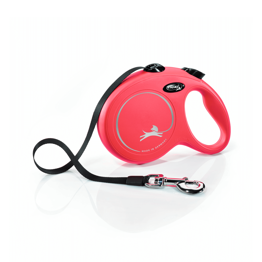 Lesa pentru caini Flexi New Classic Rosu Banda L 5m - Animax