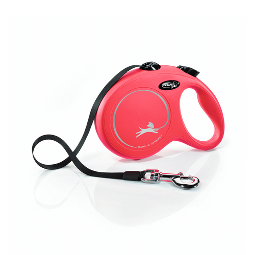 Lesa pentru caini Flexi New Classic Rosu Banda L 5m - Animax