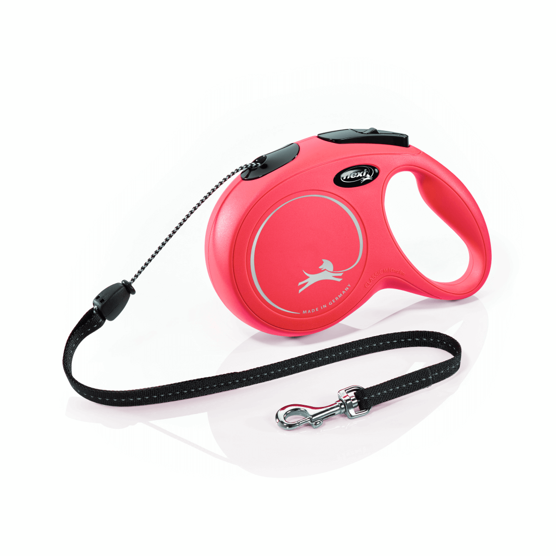 Lesa pentru caini Flexi New Classic Snur M 8m Rosu - Animax
