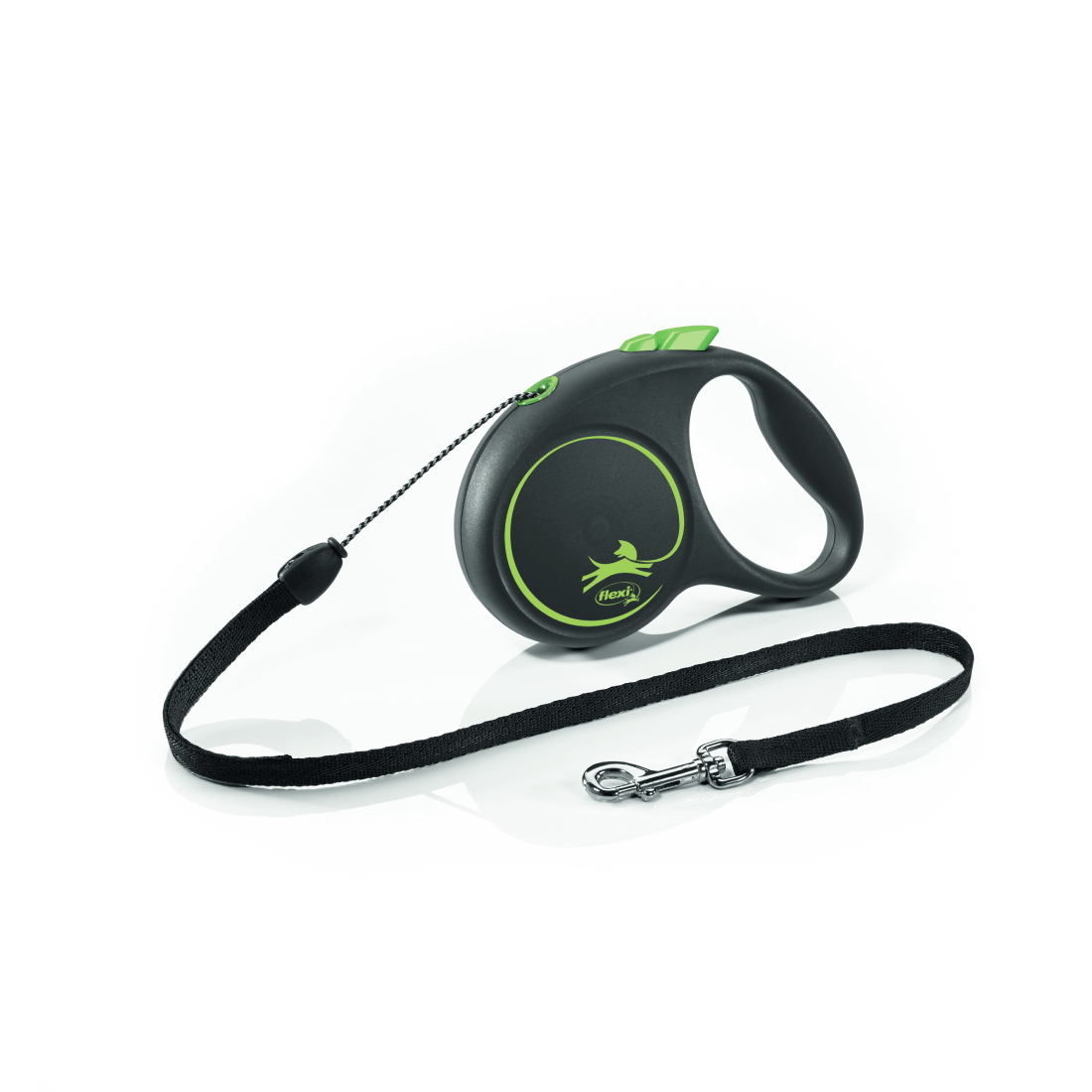 Lesa pentru caini Flexi Design Green Snur S 5m - Animax