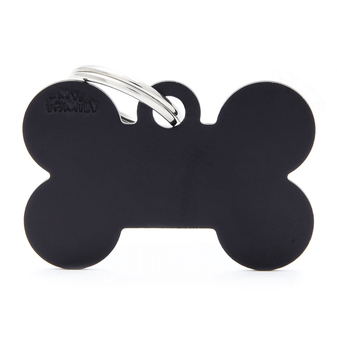 Medalion tag MyFamily Os Aluminiu L Black 54248 - Animax