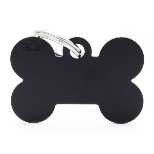 Medalion tag MyFamily Os Aluminiu L Black 54248 - Animax