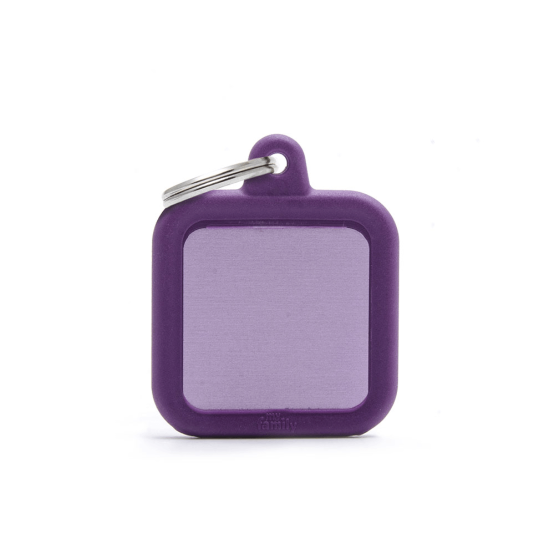 Medalion tag MyFamily Purple Square Rubber 74366 - Animax