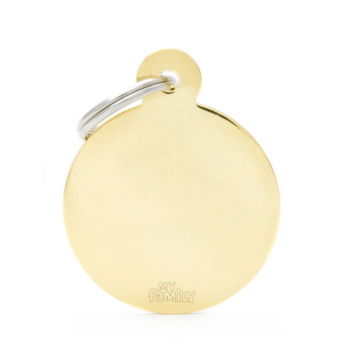 Medalion tag Myfamily Rotund Alama L Gold 51728 - Animax