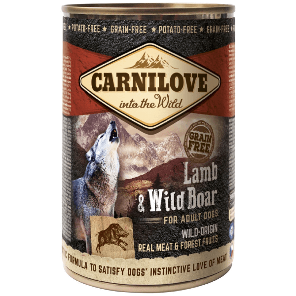 Hrana umeda pentru caini Carnilove Dog Miel&Mistret 400g - Animax