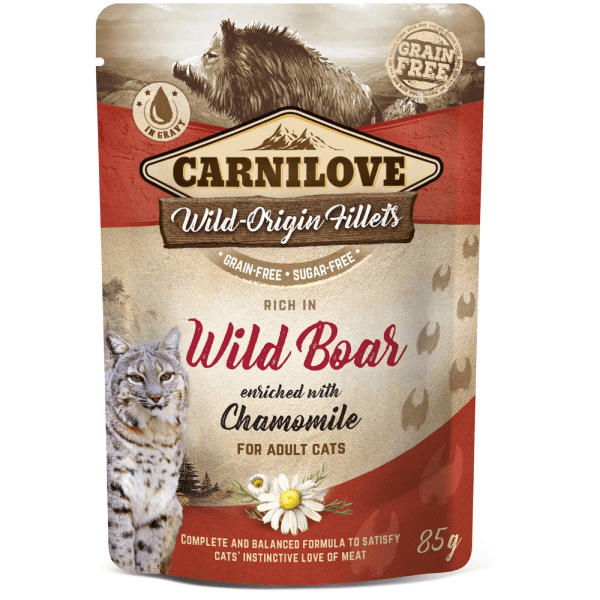 Hrana umeda pentru pisici Carnilove Cat Mistret&Musetel 85g - Animax