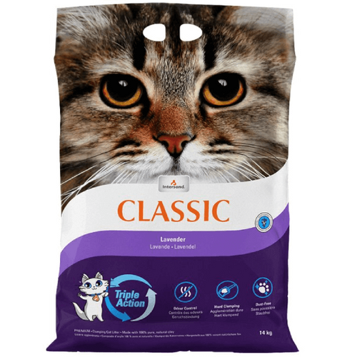 Nisip cu lavanda pentru litiera Intersand Classic Lavanda 14 kg - Animax
