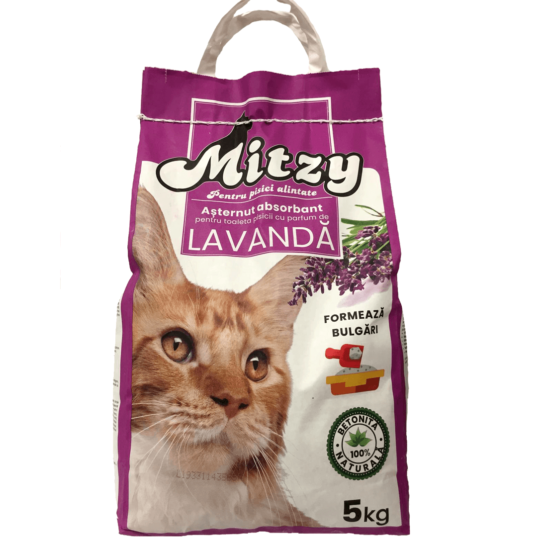 Nisip pentru litiera Mitzy Lavanda 5 kg - Animax
