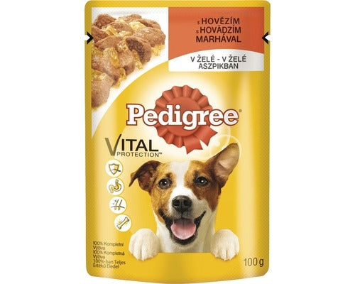 Hrana umeda pentru caini Pedigree Plic cu vita 100 g - Animax