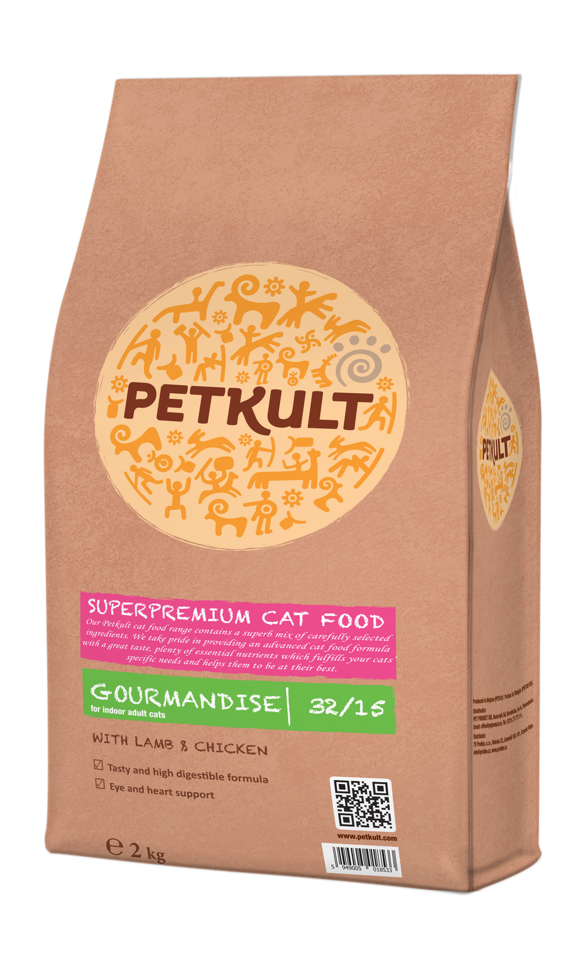 Hrana uscata pentru pisici Petkult Gourmandise 2 kg - Animax