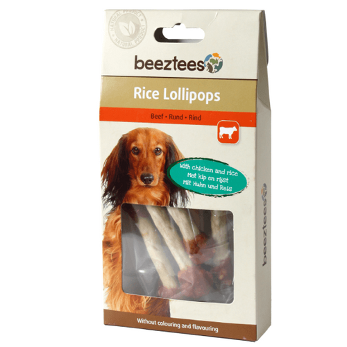 Recompensa pentru caini Beeztees Lollipops Pui&Orez 70g - Animax