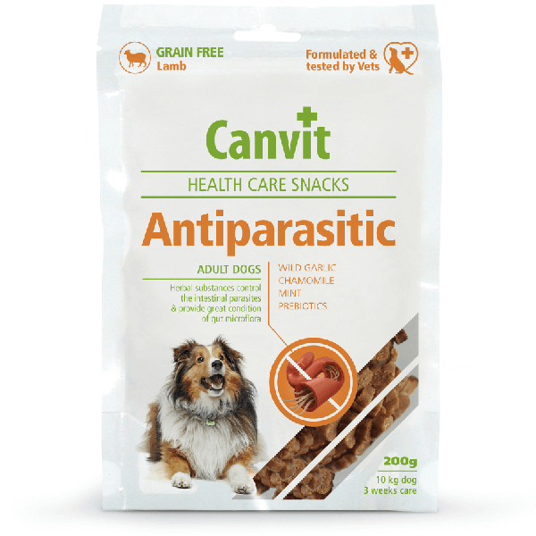 Recompensa pentru caini Canvit Snack Anti-Parasites 200g - Animax