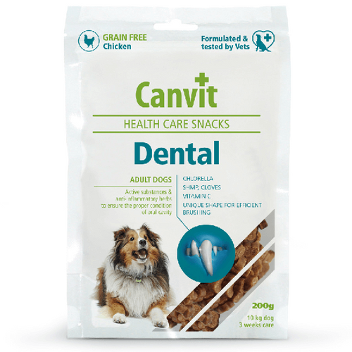 Recompensa pentru caini Canvit Snack Dental 200g - Animax