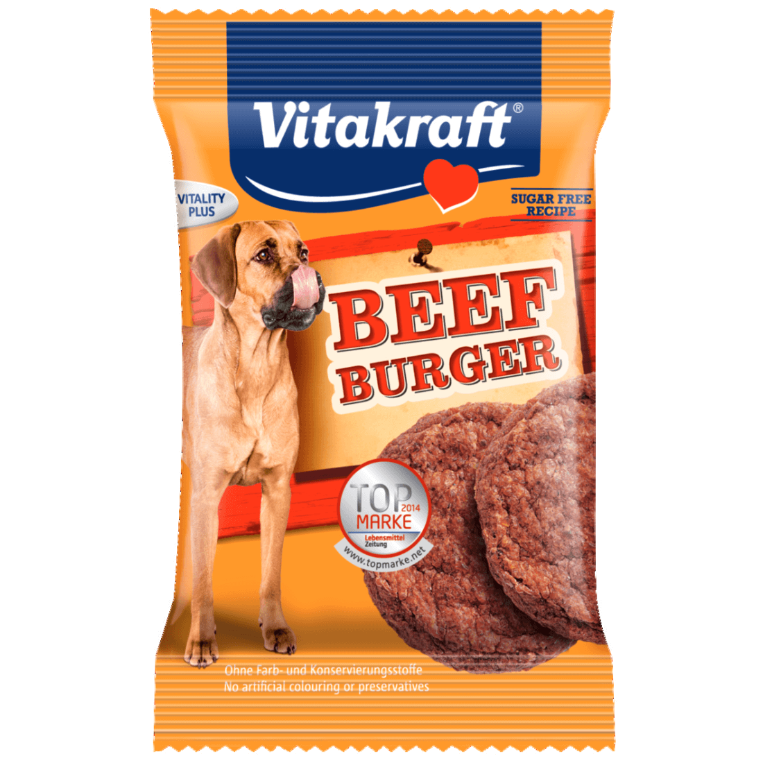 Recompensa pentru caini Vitakraft Beef Burger 2Buc 18gr - Animax