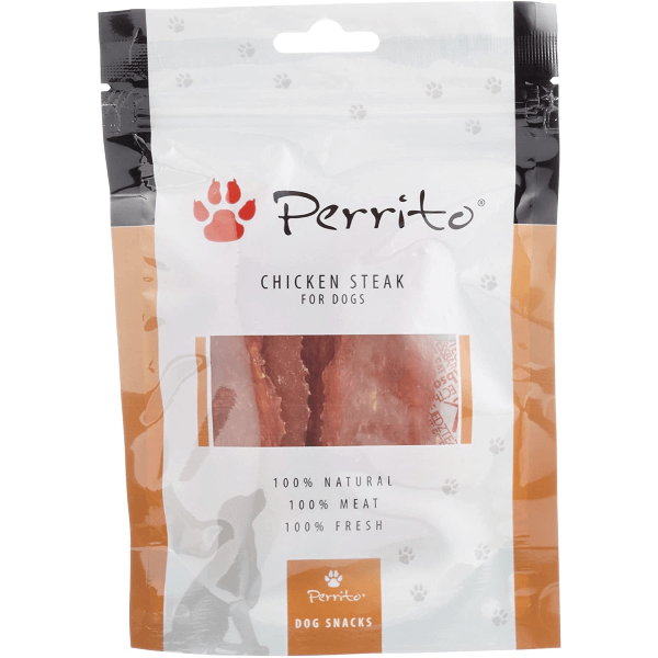 Recompensa pentru caini Perrito Dog Chicken Steak 100g - Animax