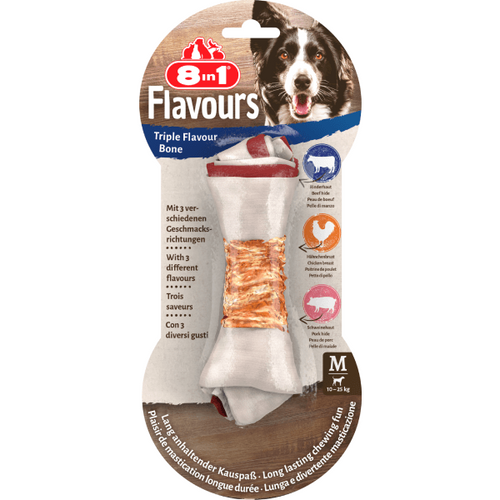Recompense pentru caini 8in1 Snack Triple Flavour M 1buc 65g - Animax