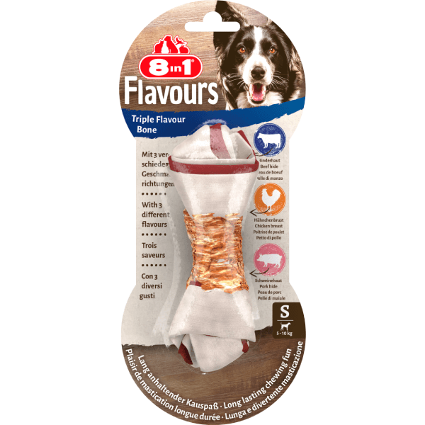 Recompense pentru caini 8in1 Snack Triple Flavour S 1buc 35g - Animax