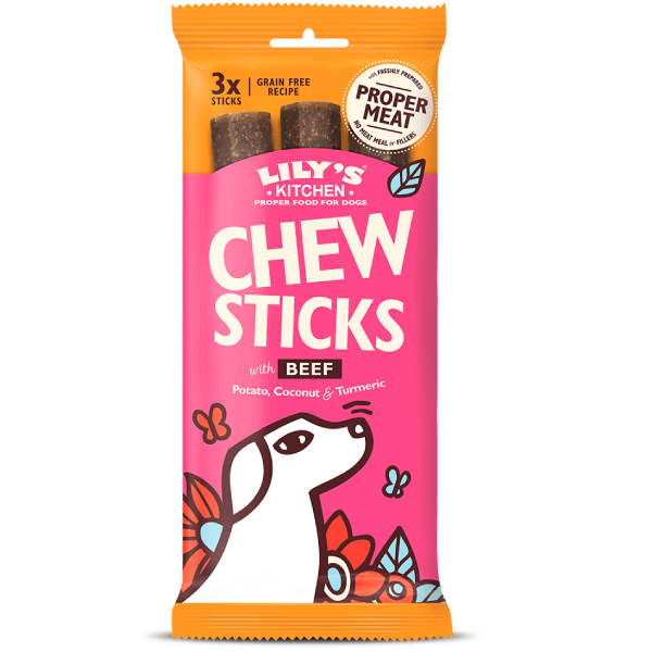 Recompense pentru caini Lily's Kitchen Dog Sticks Vita 120g - Animax