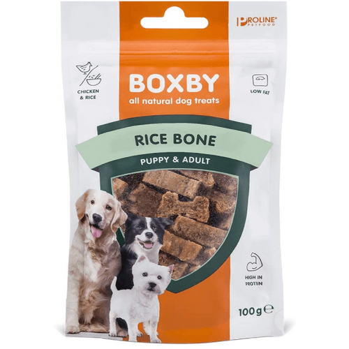 Recompense pentru caini Proline Boxby Rice Bone 100g - Animax