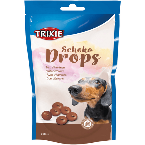 Recompense pentru caini Trixie Choco Drops 75g - Animax