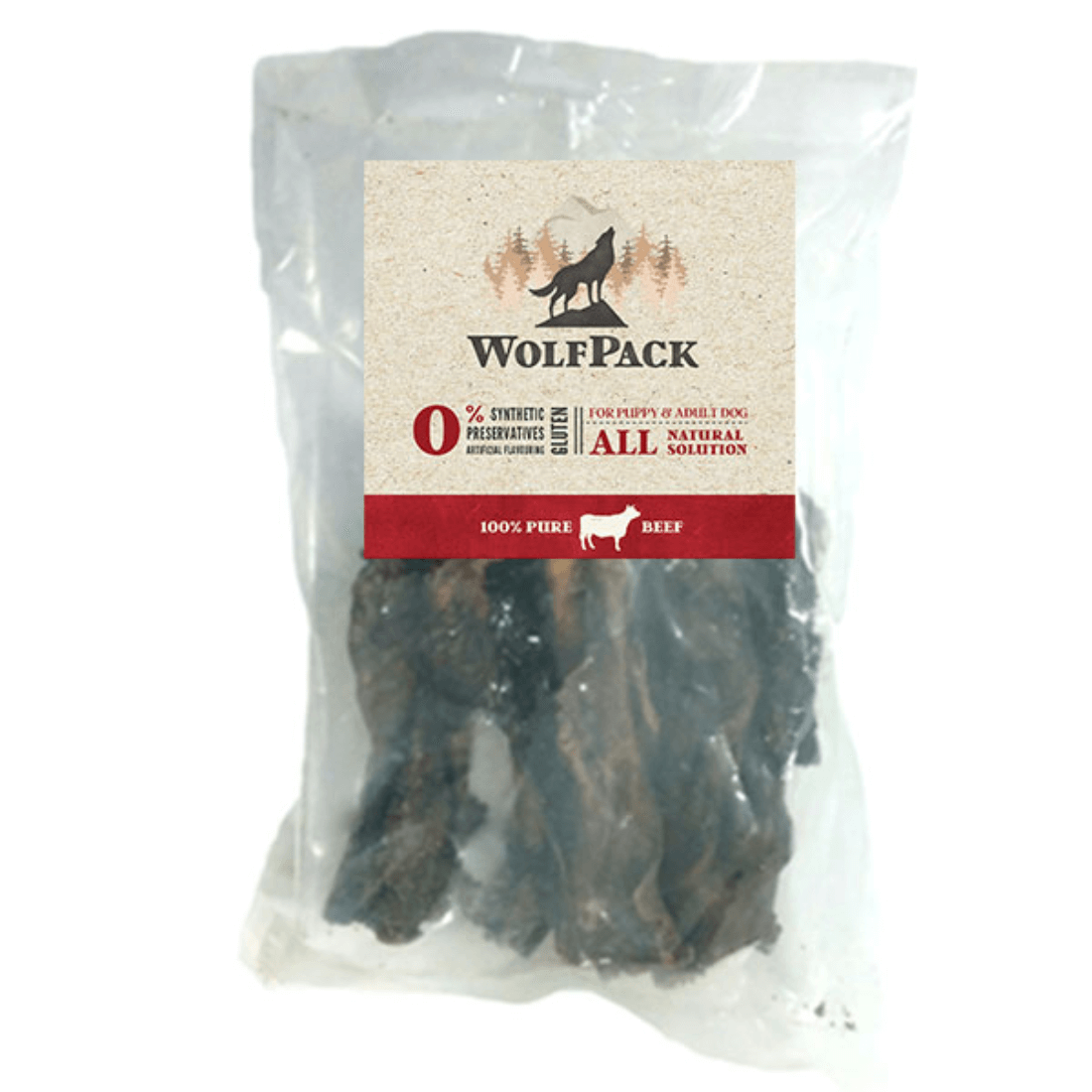 Recompense pentru caini WolfPack Burta de vita 250g - Animax