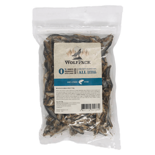 Recompense pentru caini Wolfpack Pestisori uscati 150g - Animax