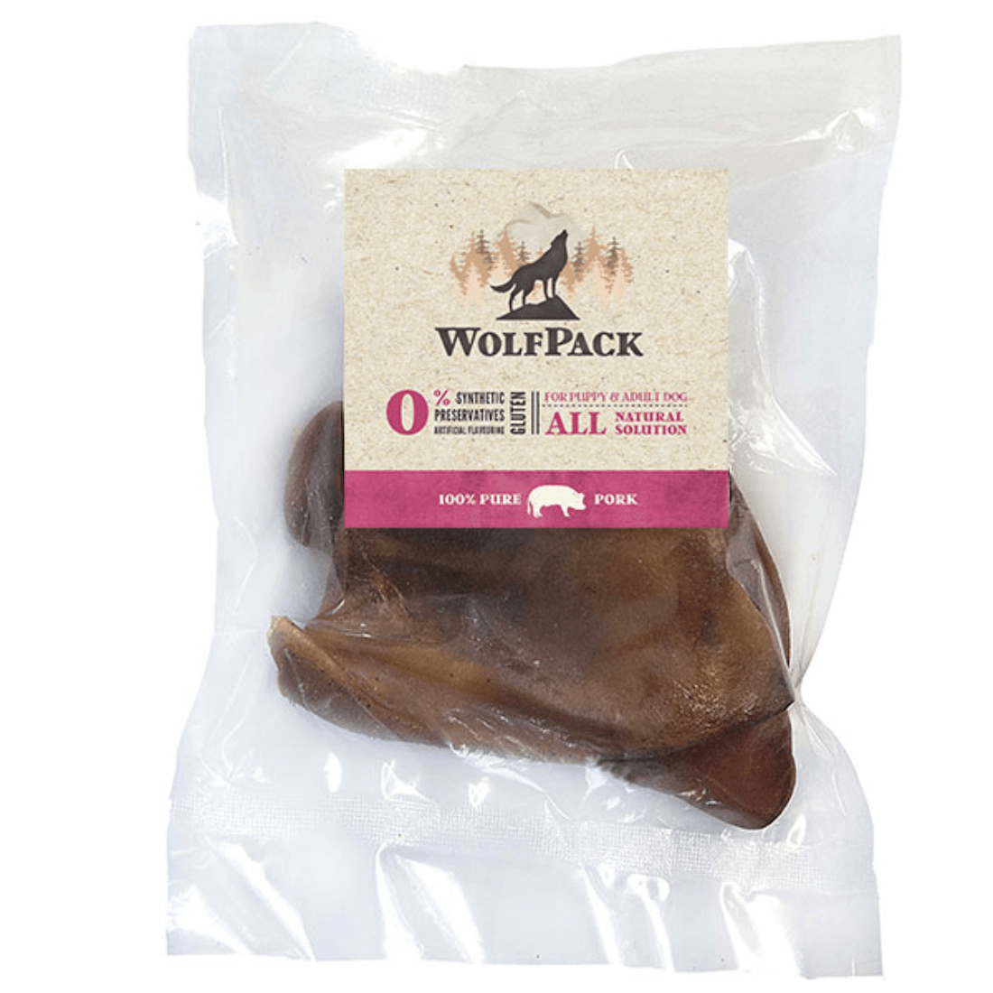 Recompense pentru caini WolfPack Urechi de porc iberic 2buc - Animax