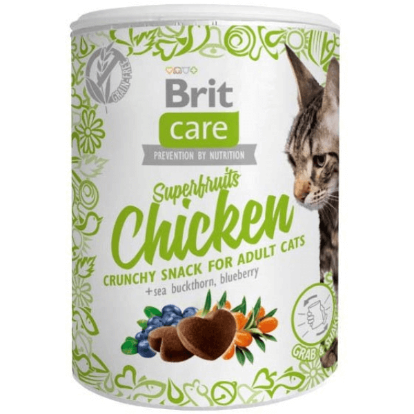 Recompense pentru pisici Brit Care Cat Snack Superfruits Chicken 100g - Animax