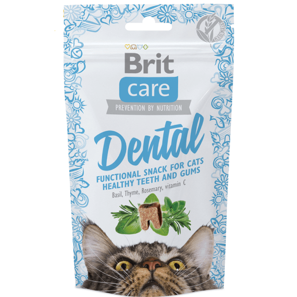 Recompense pentru pisici Brit Care Snack Dental 50g - Animax
