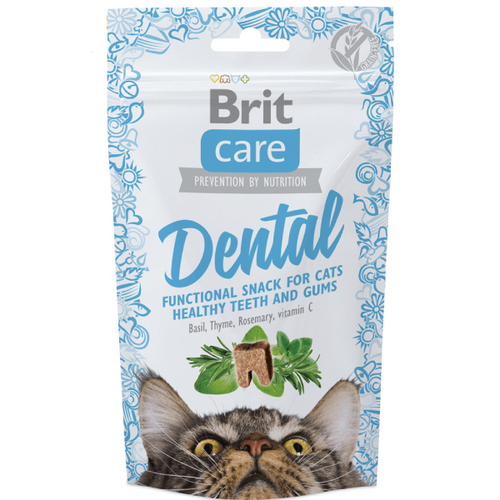 Recompense pentru pisici Brit Care Snack Dental 50g - Animax