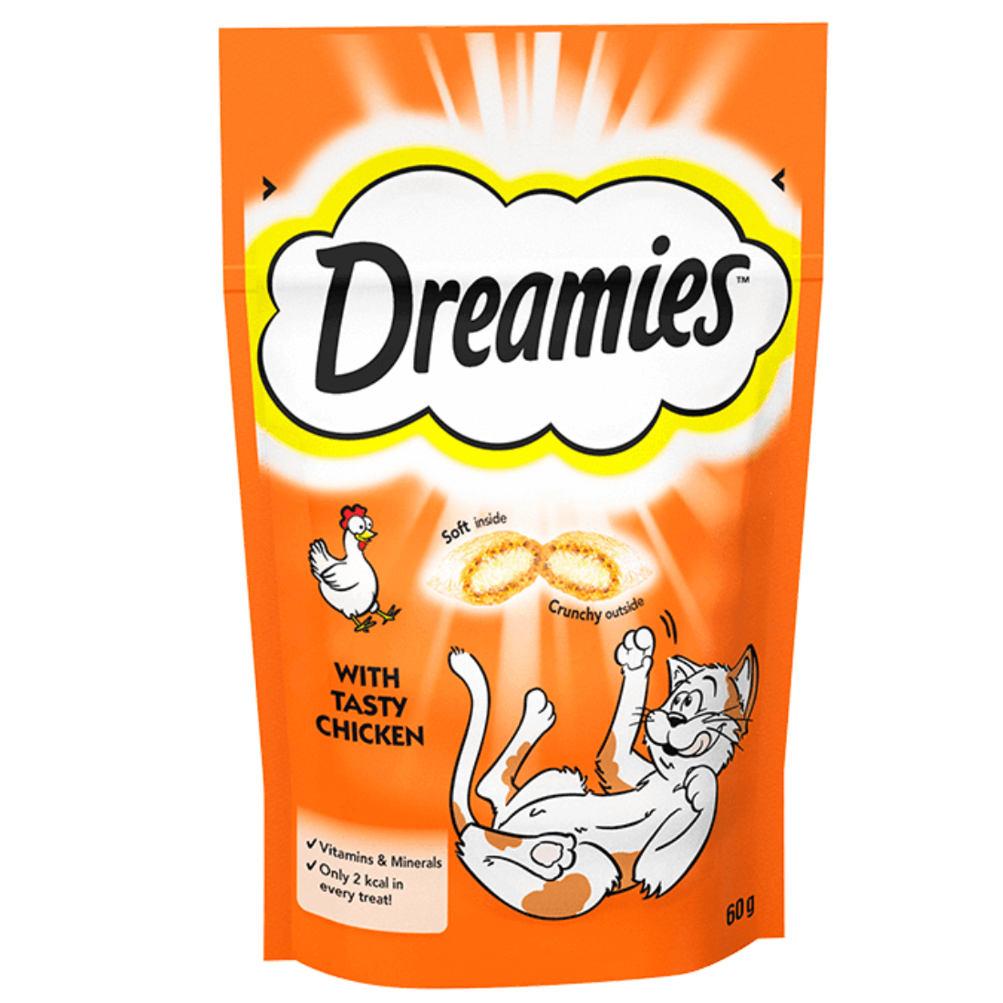 Recompense pentru pisici Dreamies Snack Pui 60g - Animax