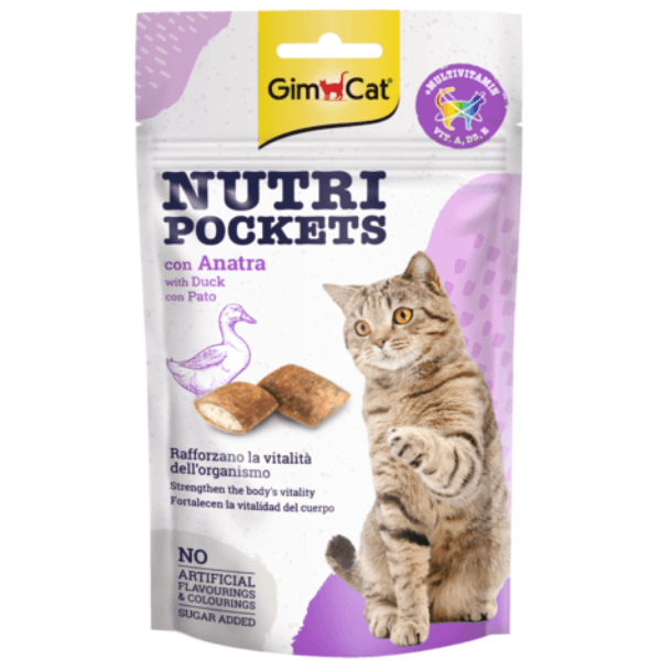 Recompense pentru pisici Gimcat Nutri Pocket Rata 60g - Animax