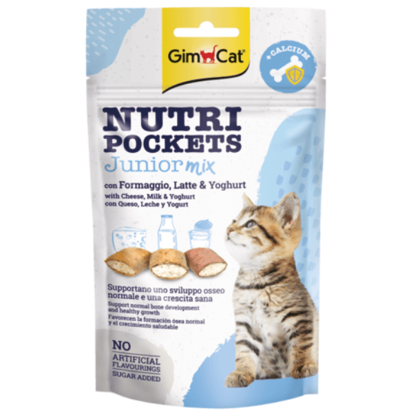 Recompense pentru pisici Gimcat Nutri Pockets Junior Mix 60g - Animax