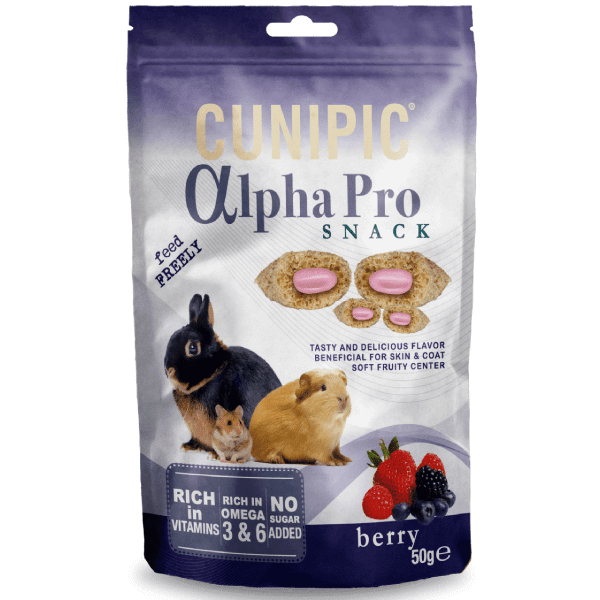 Recompense pentru rozatoare Cunipic Alpha Pro Snack Fructe de padure 50g - Animax